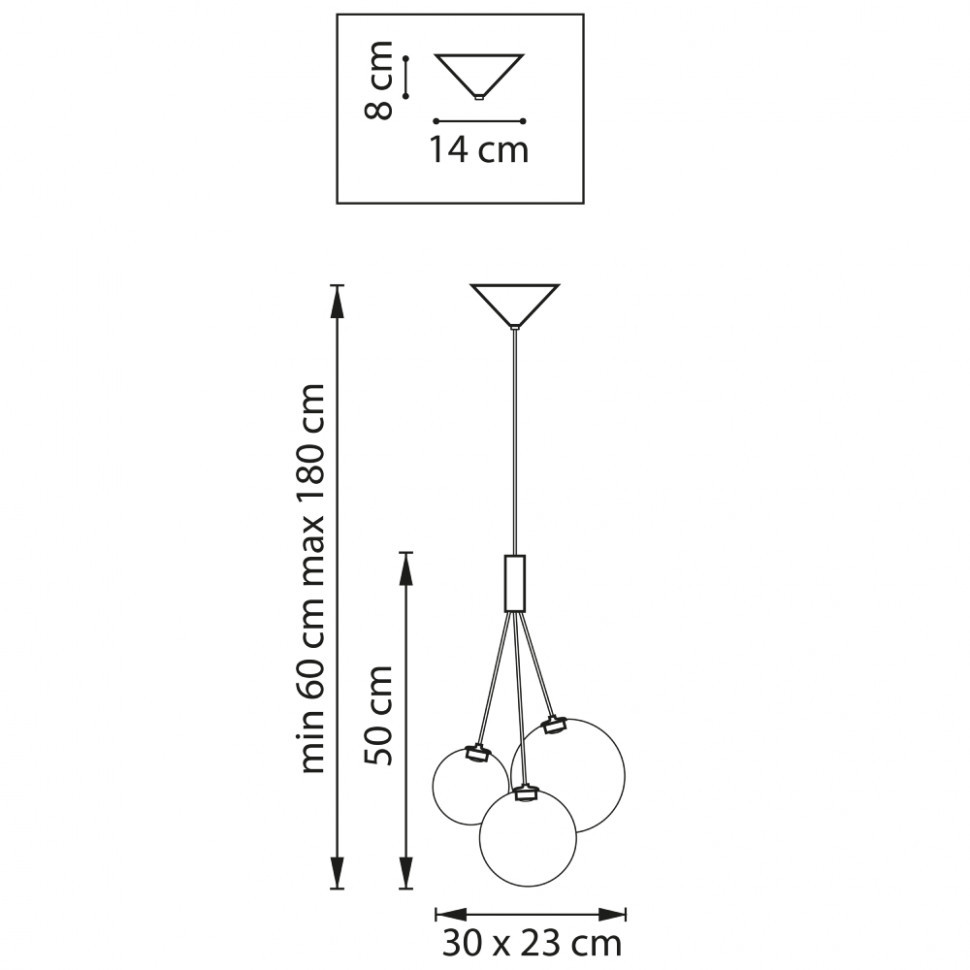 Подвесной светильник Lightstar Sferetta 801030