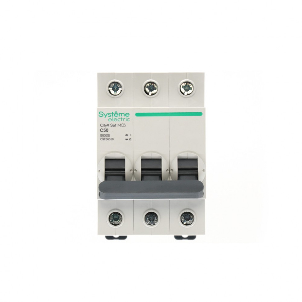 Автоматический выключатель (АВ) С 50А 3P 6kA 400В Systeme Electric City9 Set C9F36350