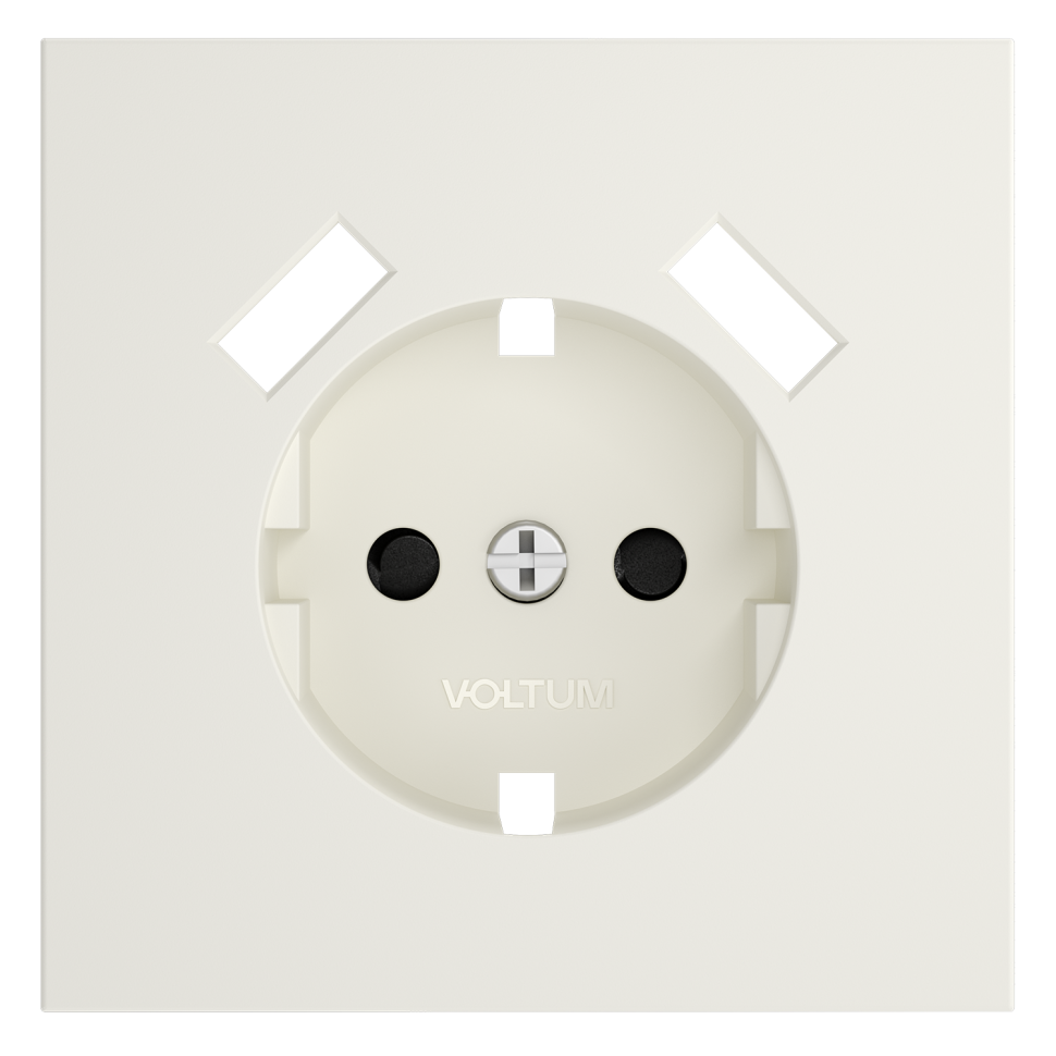 Накладка для розетки с заземлением и защитными шторками, с USB A+A, S70 (хлопок)