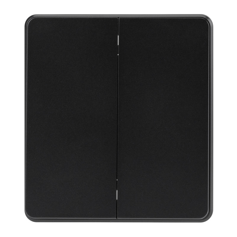 KRANZ ROUND Выключатель 2 кл перекрестный (переключатель) 10А с/у оникс KR-78-0733-3