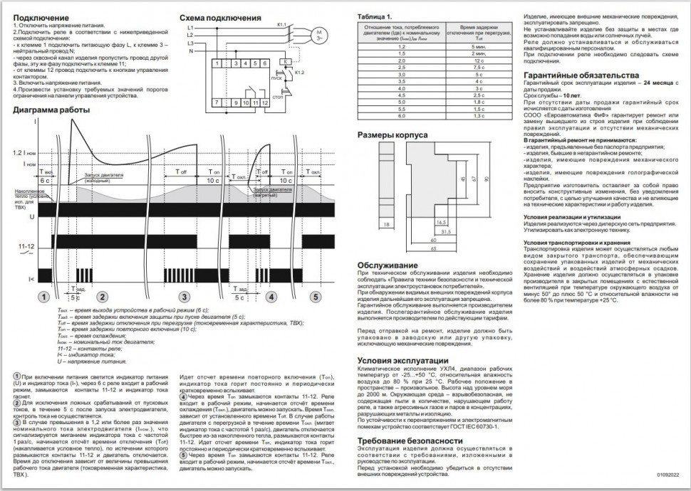 Реле тока PR-617-02