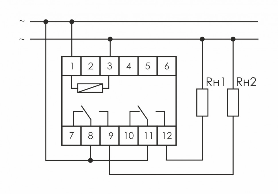Реле промежуточный электромагнитный (Ампер-2x8 / Волт-110 AC / Контакт-2NO/NC) PK-2P-110