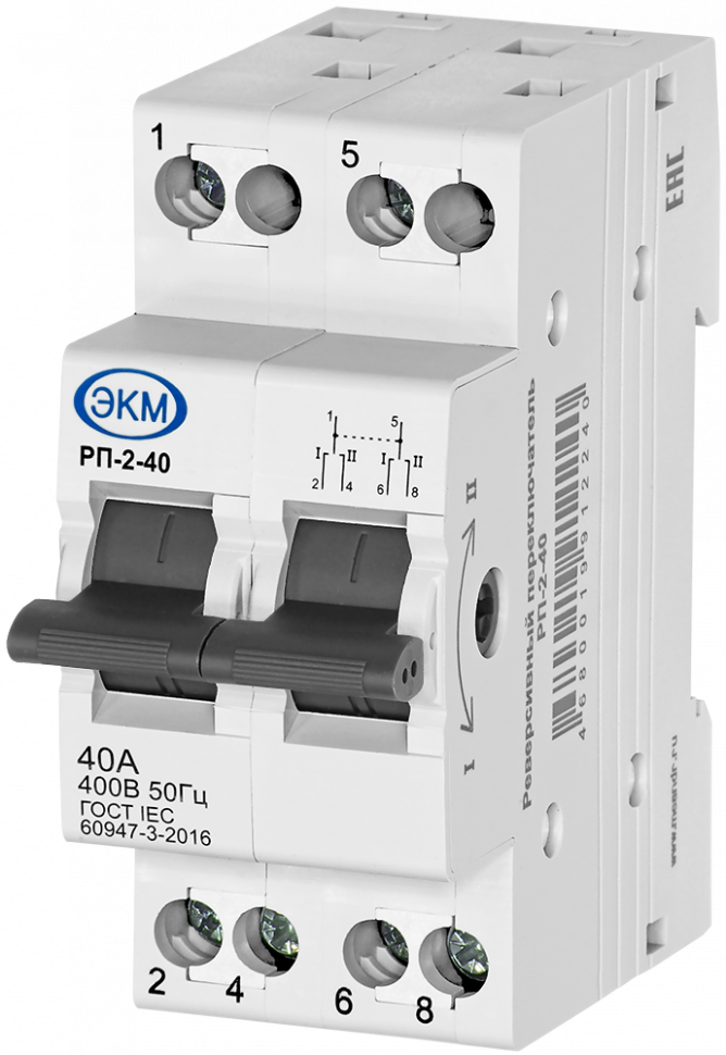 Реверсивный переключатель РП-2-40 Меандр