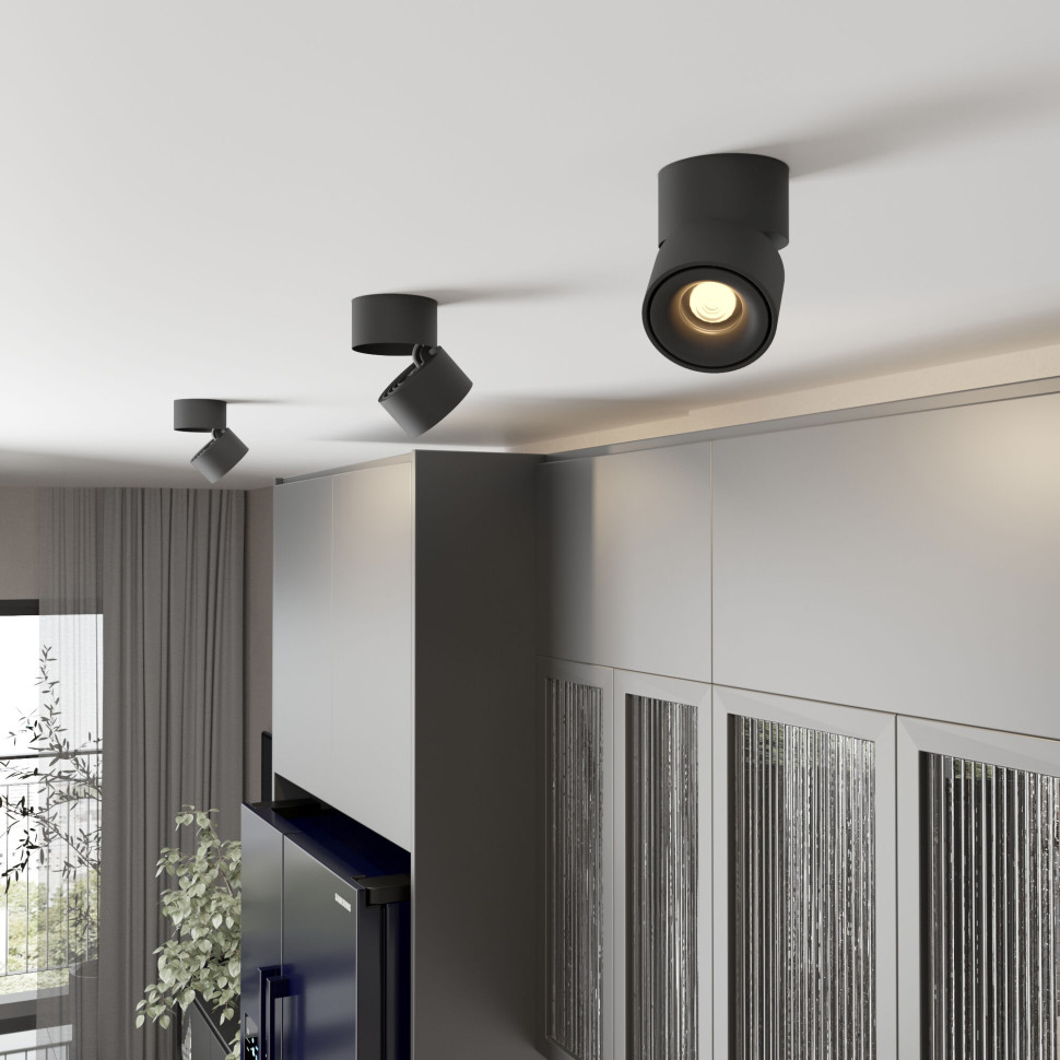 Накладной поворотный светодиодный светильник 15W 3000K белый матовый DLR031