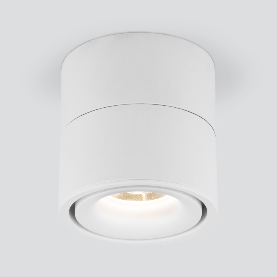 Накладной поворотный светодиодный светильник 15W 3000K белый матовый DLR031