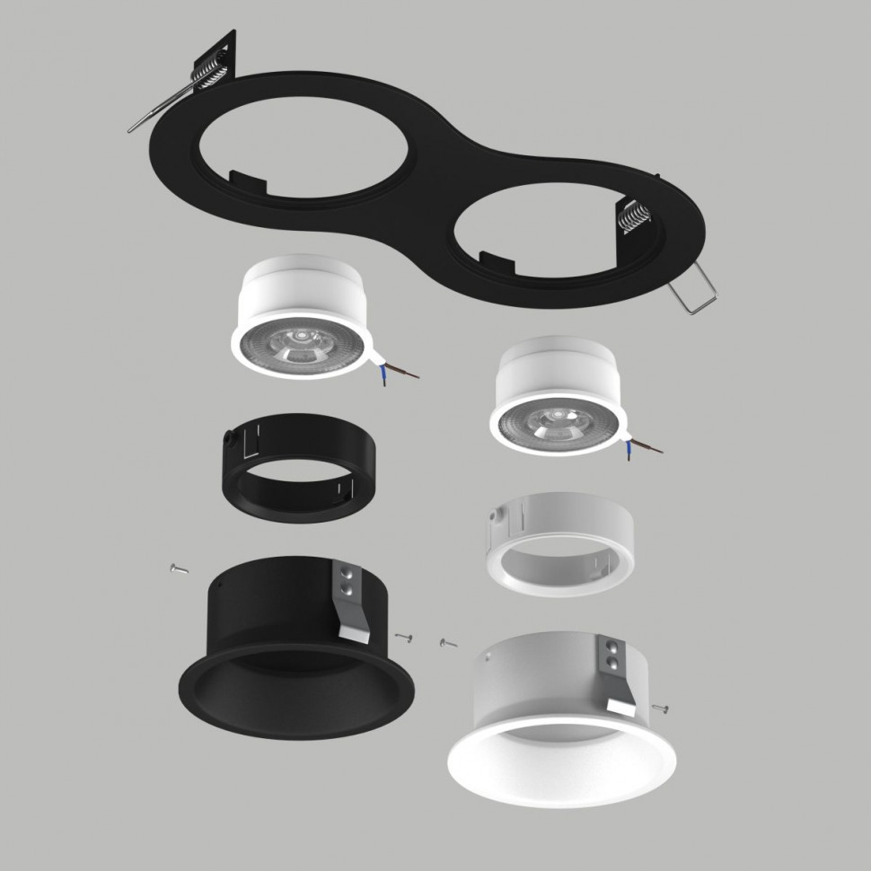 Встраиваемый светильник Lightstar Domino (214627+214606+214607+214006+214007) D6270607WBMOD