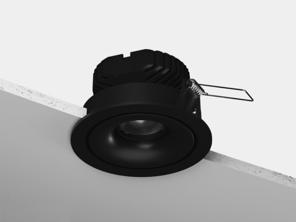  SWG PRO Корпус светильника потолочный встраиваемый  наклонный, COMBO10-BL, Черный, IP20, COMBO10-BL