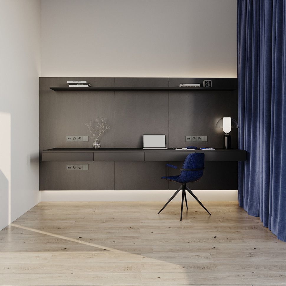 Выключатель встраиваемый VOLTUM S70 двухклавишный 10А, (титан)