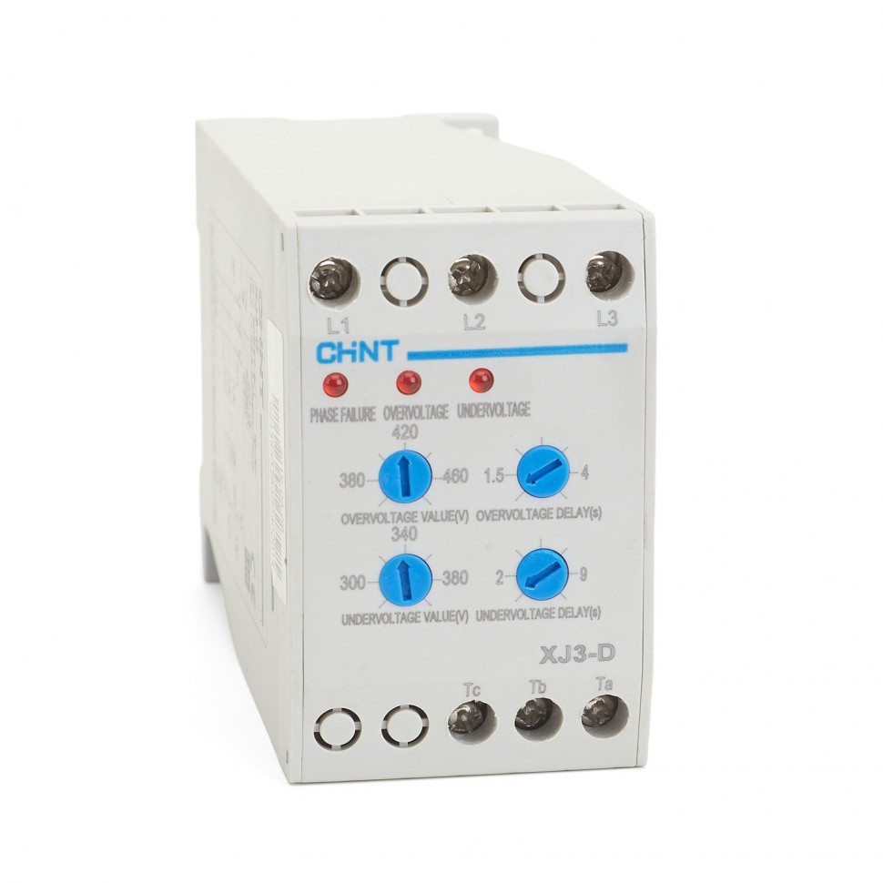 Реле контроля фаз CHINT XJ3-D AC380V 284003