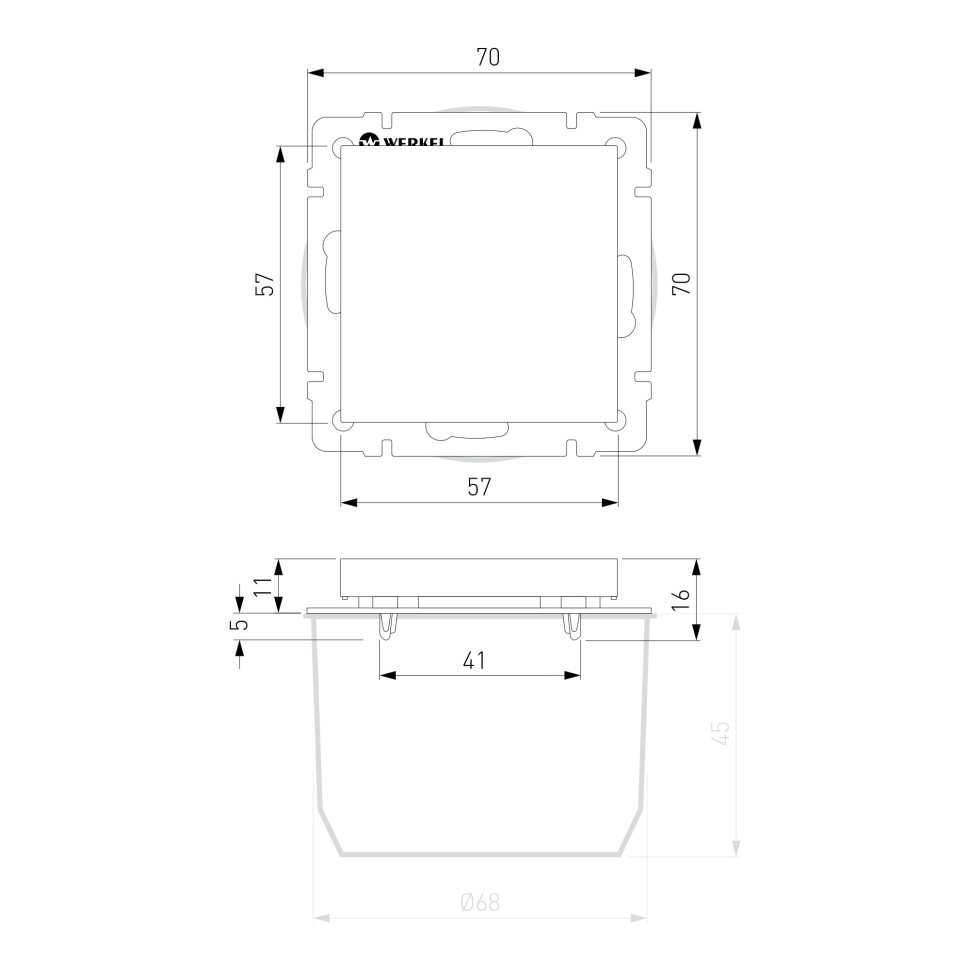 Заглушка (перламутровый рифленый) W1159213