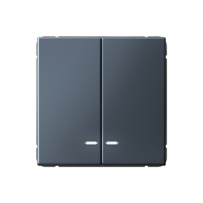 Выключатель двухклавишный Schneider Electric Art Gallery с подсветкой, Грифель GAL000753