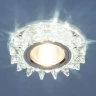 Точечный светильник с LED подсветкой 6037 MR16  SL зеркальный/серебро