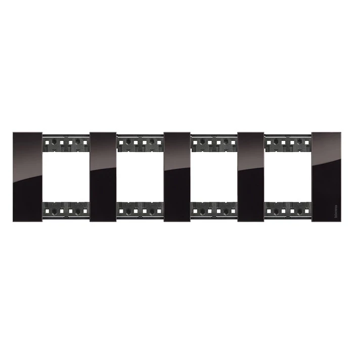 Рамка четверная (2+2+2+2 мод) без суппорта немецкий стандарт Bticino Living Now ночь