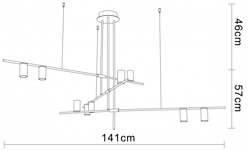 Подвесной светильник Divinare Tilda 1126/04 PL-9