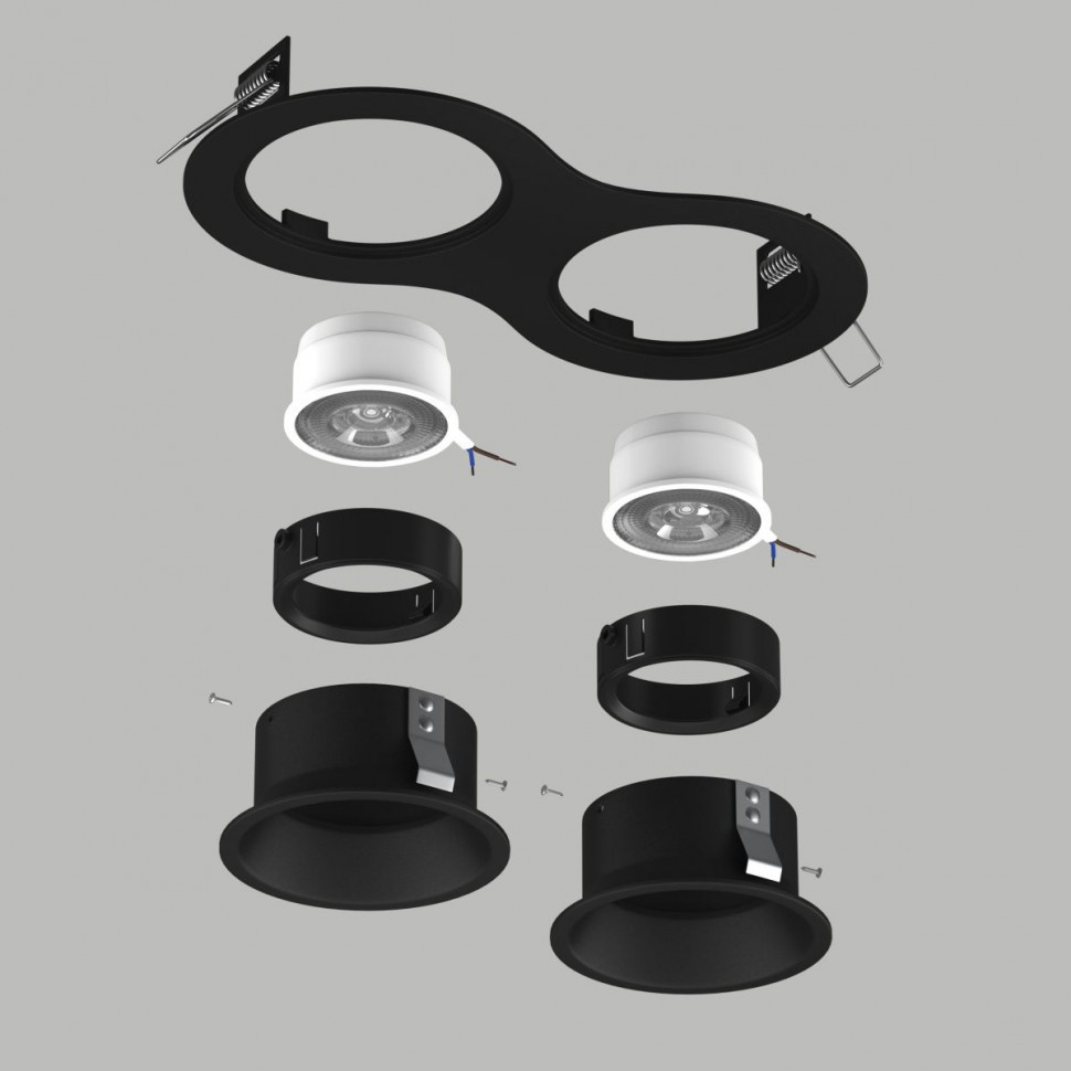 Встраиваемый светильник Lightstar Domino (214627+214607+214607+214007+214007) D6270707BMOD