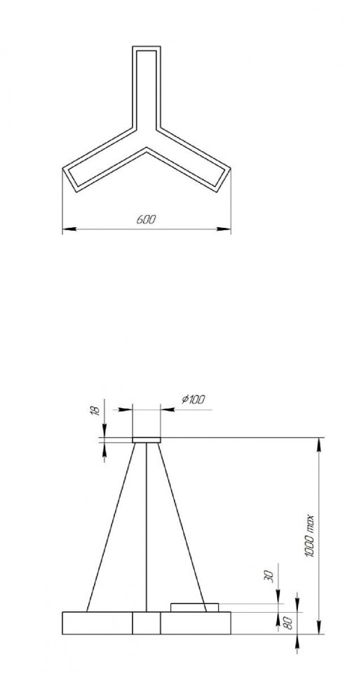 Подвесной светильник Эра Geometria SPO-141-W-40K-028 Б0050566