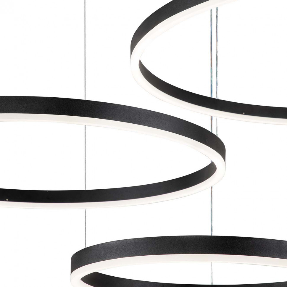 Подвесной светодиодный светильник Indigo Galass 14001/3P Black V000032L