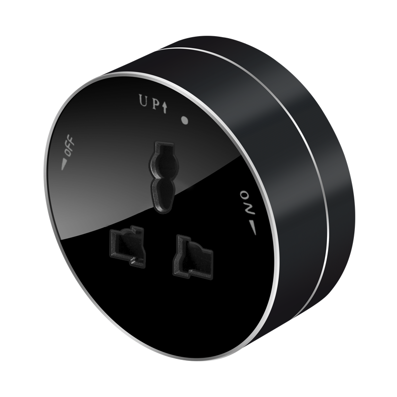 Systeme Electric MultiTrack Антрацит Розетка универсальная круглая 13А/250В MTK13002B