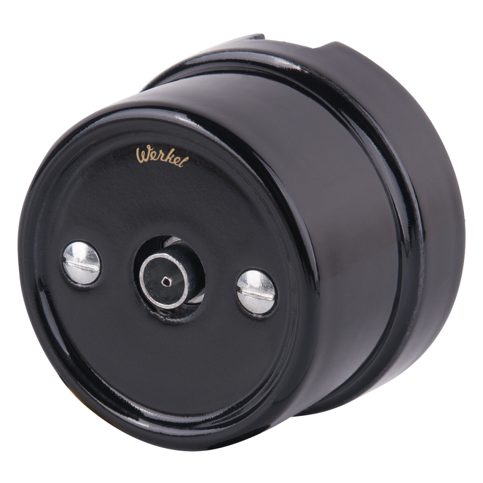 ТВ розетка белая ретро WL18-02-05