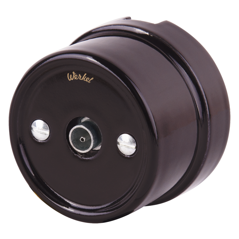 ТВ розетка белая ретро WL18-02-05