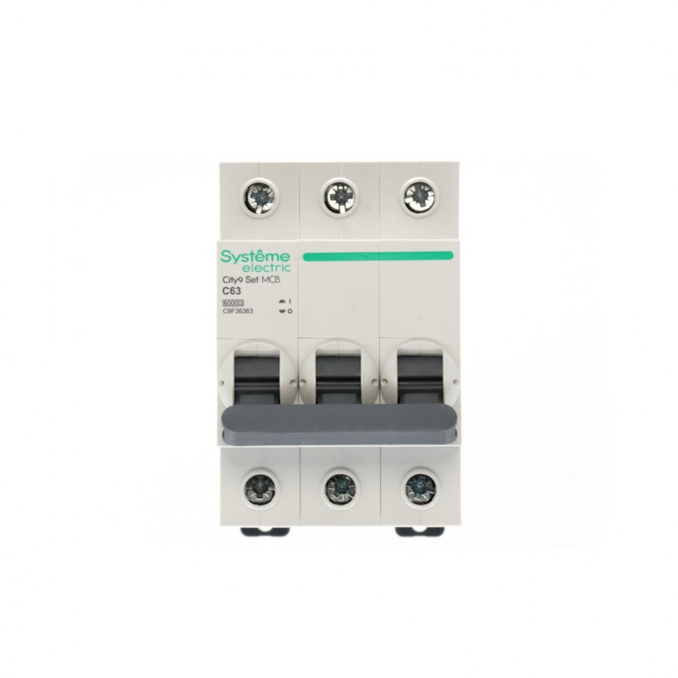 Автоматический выключатель (АВ) С 63А 3P 6kA 400В Systeme Electric City9 Set C9F36363