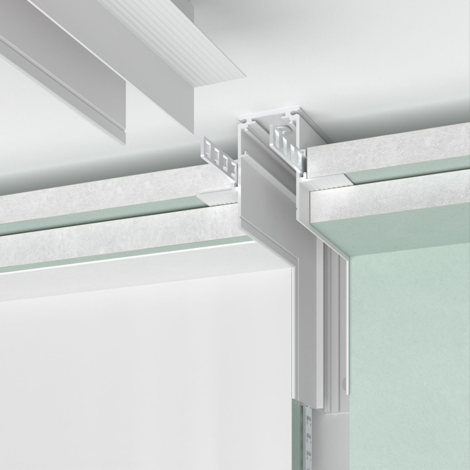 Slim Magnetic Коннектор угловой внутренний для встраиваемого шинопровода под ГКЛ 12,5мм (черный) 85211/00 85211/00