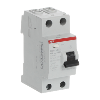 Устройство защитного отключения (УЗО) ABB FH202 AC-40/0.03 Тип-AС 2P 40A 30мА 2CSF202004R1400