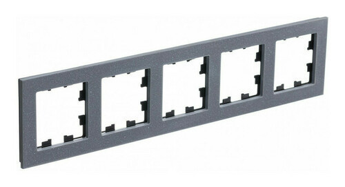 Рамка Systeme Electric Atlas Design Nature на 5 поста, айс грей ATN343205