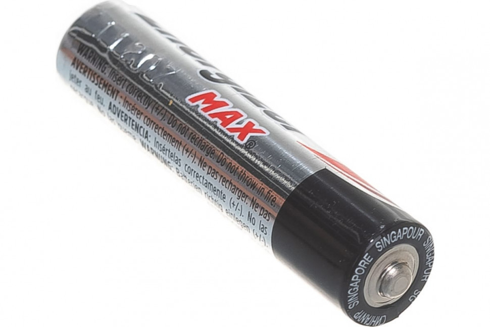 Щелочная батарейка Energizer LR03 AAA MAX 1.5В (Батарейки мизинчиковые в блистере 4шт)