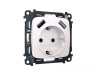 Комплект механизма электрической розетки OMEGA MO209010 Жемчуг 2USB A+A 18W быстрая зарядка с заземлением и шторками 2P+E 16A-250V QUANT