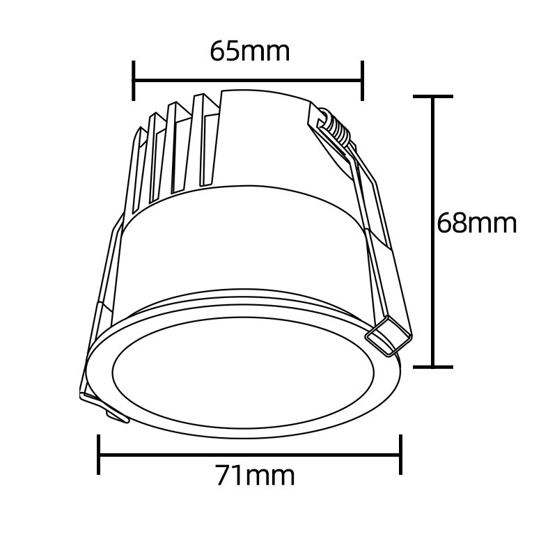 Встраиваемый светильник Crystal Lux CLT 082C1 WH 3000K