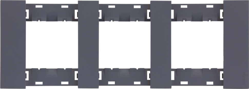 Рамка 3-ая цвет-грифель матовый MEITON AA4802M3AL