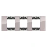 Рамка тройная (2+2+2 мод) без суппорта немецкий стандарт Bticino Living Now аура