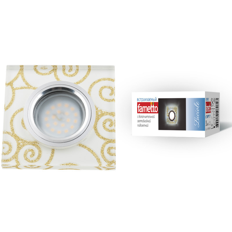 Встраиваемый светильник Fametto Luciole DLS-L207 GU5.3 CHROME/WHITE UL-00000382