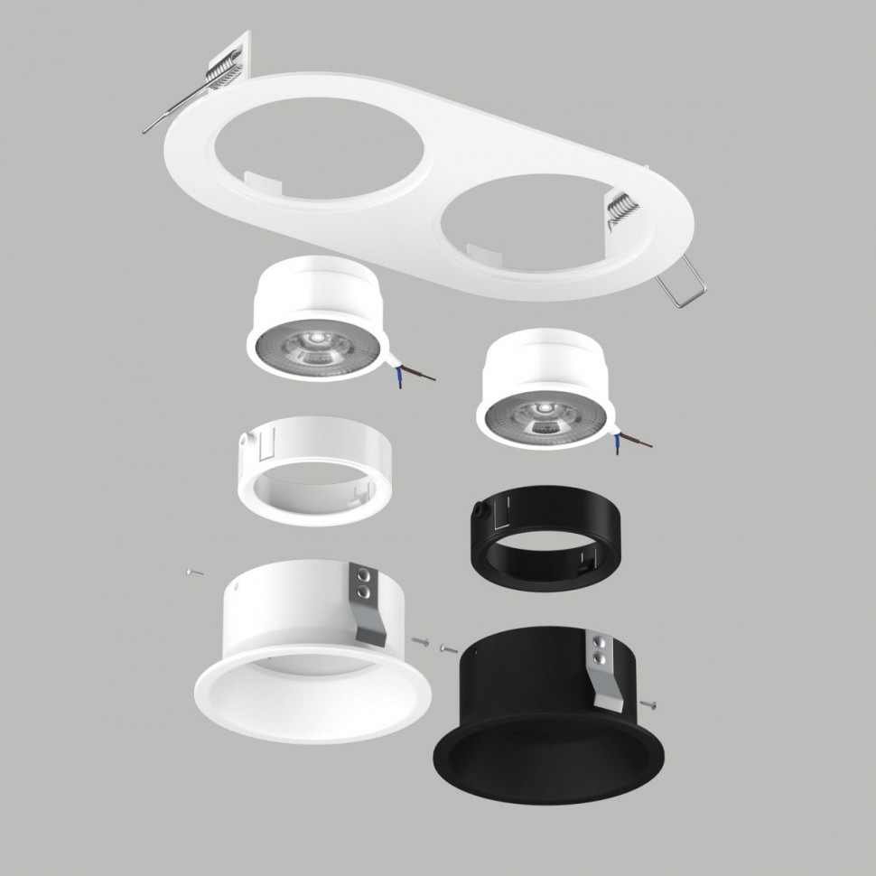 Встраиваемый светильник Lightstar Domino (214656+214606+214607+214006+214007) D6560607WBMOD
