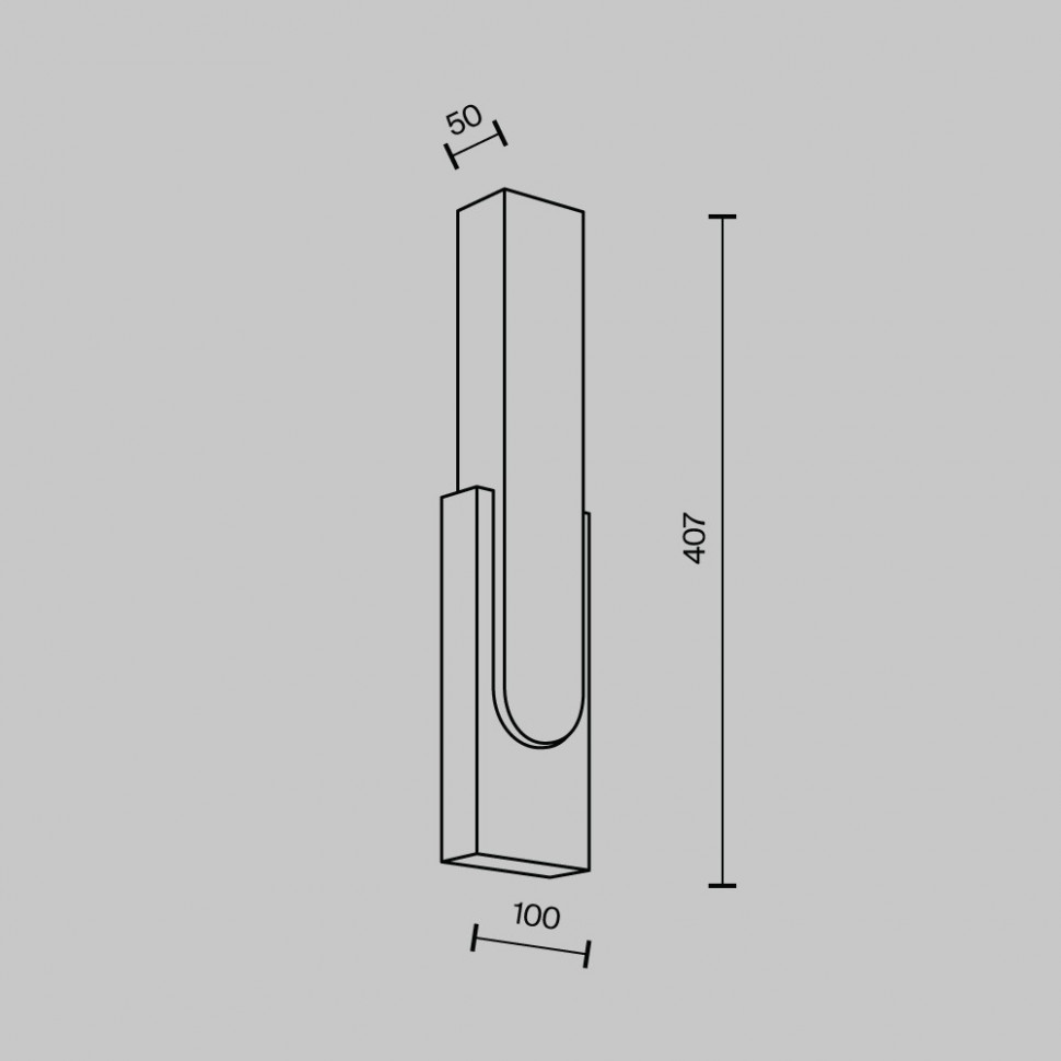 Настенный светильник Modestyle MS.103.400 BK