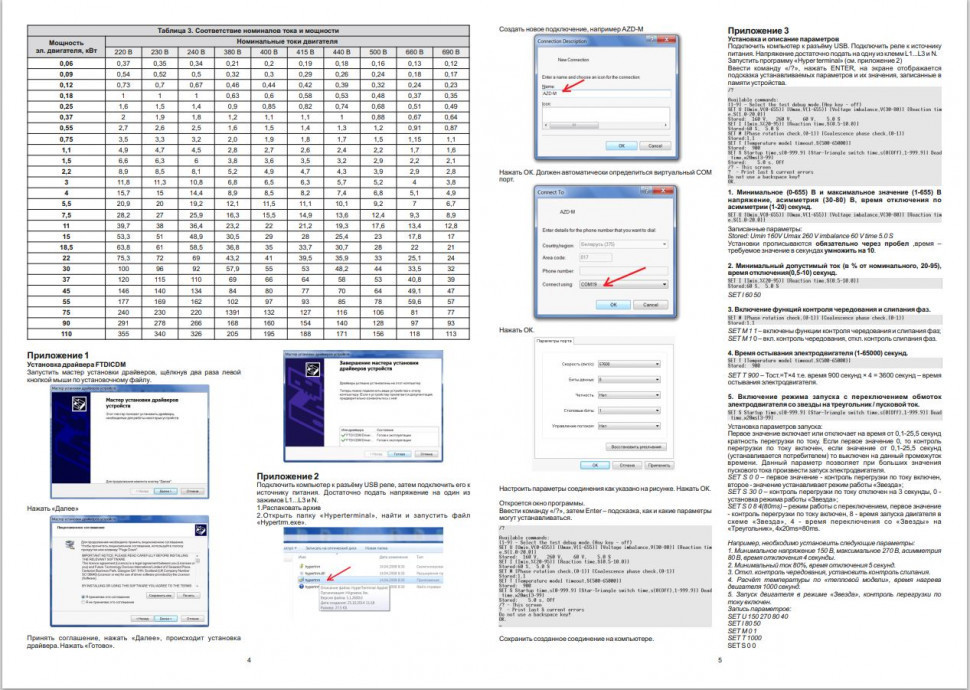 Реле защиты электродвигателей многофункциональный AZD-M-01