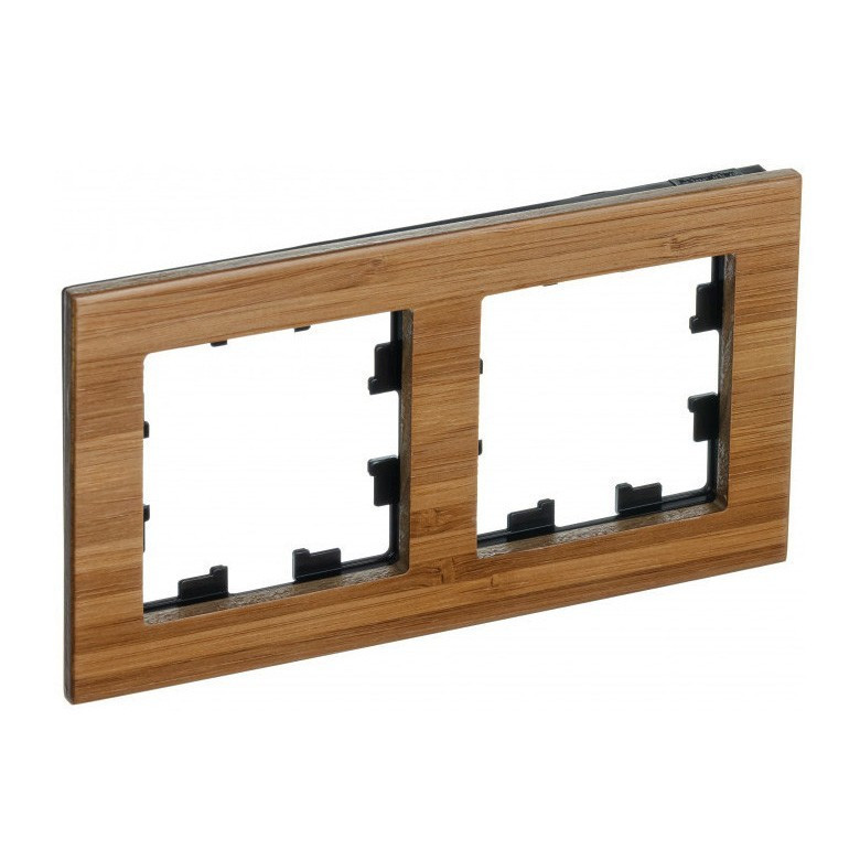 Рамка Systeme Electric Atlas Design Nature на 2 поста, бамбук ATN353202