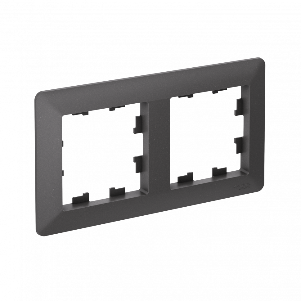 Рамка Systeme Electric AtlasDesign Air 2-ая, цвет базальт, ATN221402