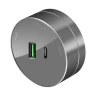 Systeme Electric MultiTrack Графит Розетка 2хUSB (тип А+С) 18Вт, 5В/3А MTK13003G