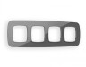 Рамка OMEGA Radian (Антрацит серый Стекло органическое) 4-ая OF320654
