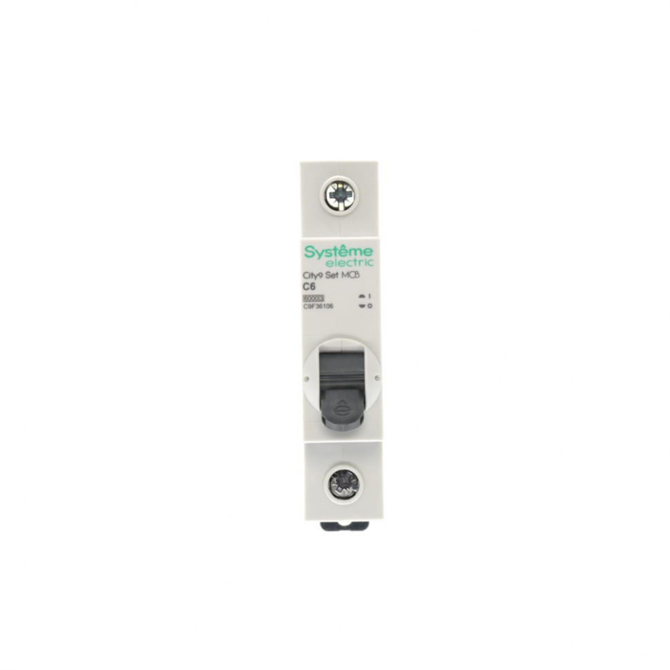 Автоматический выключатель (АВ) С 6А 1P 6kA 230В Systeme Electric City9 Set C9F36106