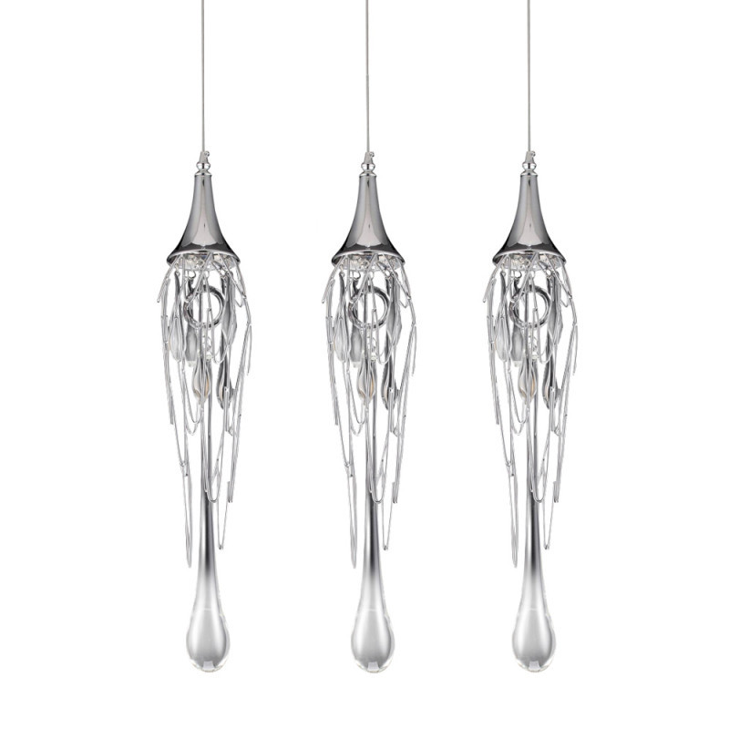 Подвесной светильник Delight Collection Goddess Tears P68009L-3 chrome