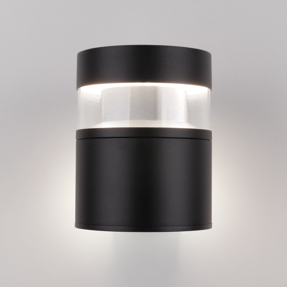 Уличный настенный светодиодный светильник Черный 1530 TECHNO LED  черный