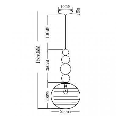 Подвесной светильник Moderli Arti V10913-P