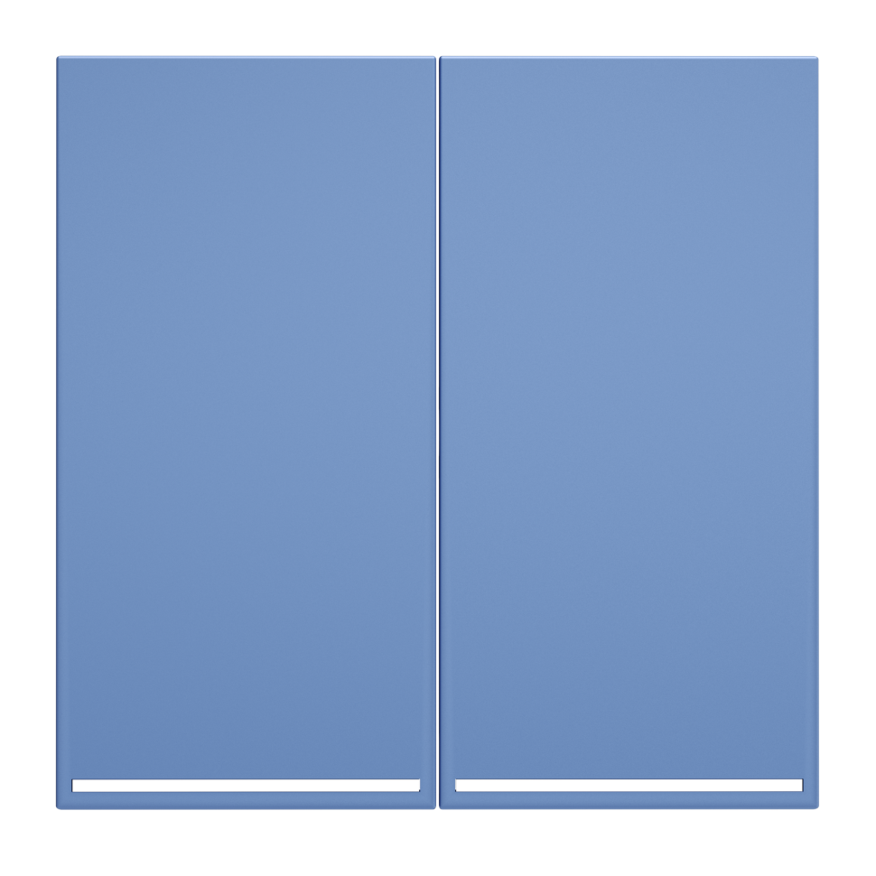 Клавиши для выключателя/переключателя двухклавишного с подсветкой, S70 (деним)