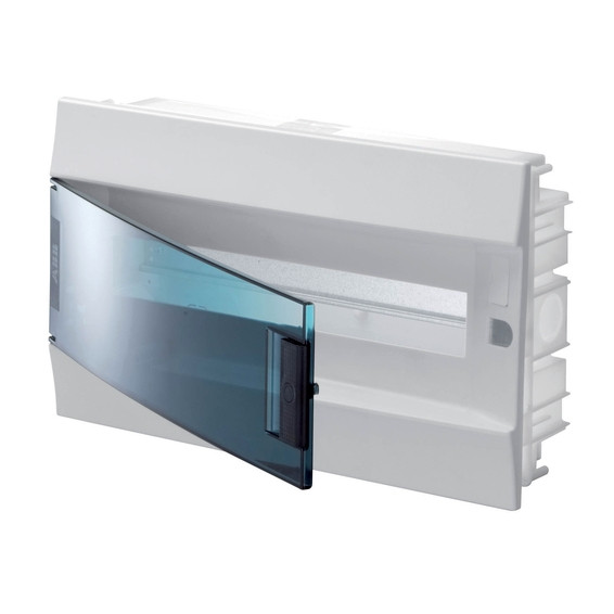 ABB Mistral41 18М с зеленой прозрачной дверью 1SLM004101A1204