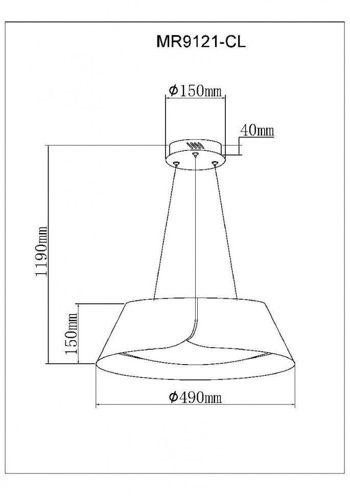 Подвесной светильник Myfar Cordelia MR9121-CL