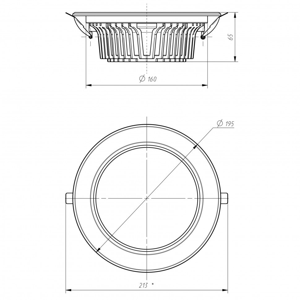 Встраиваемый светильник Эра SDL-10-90-30K-W25 Б0049697