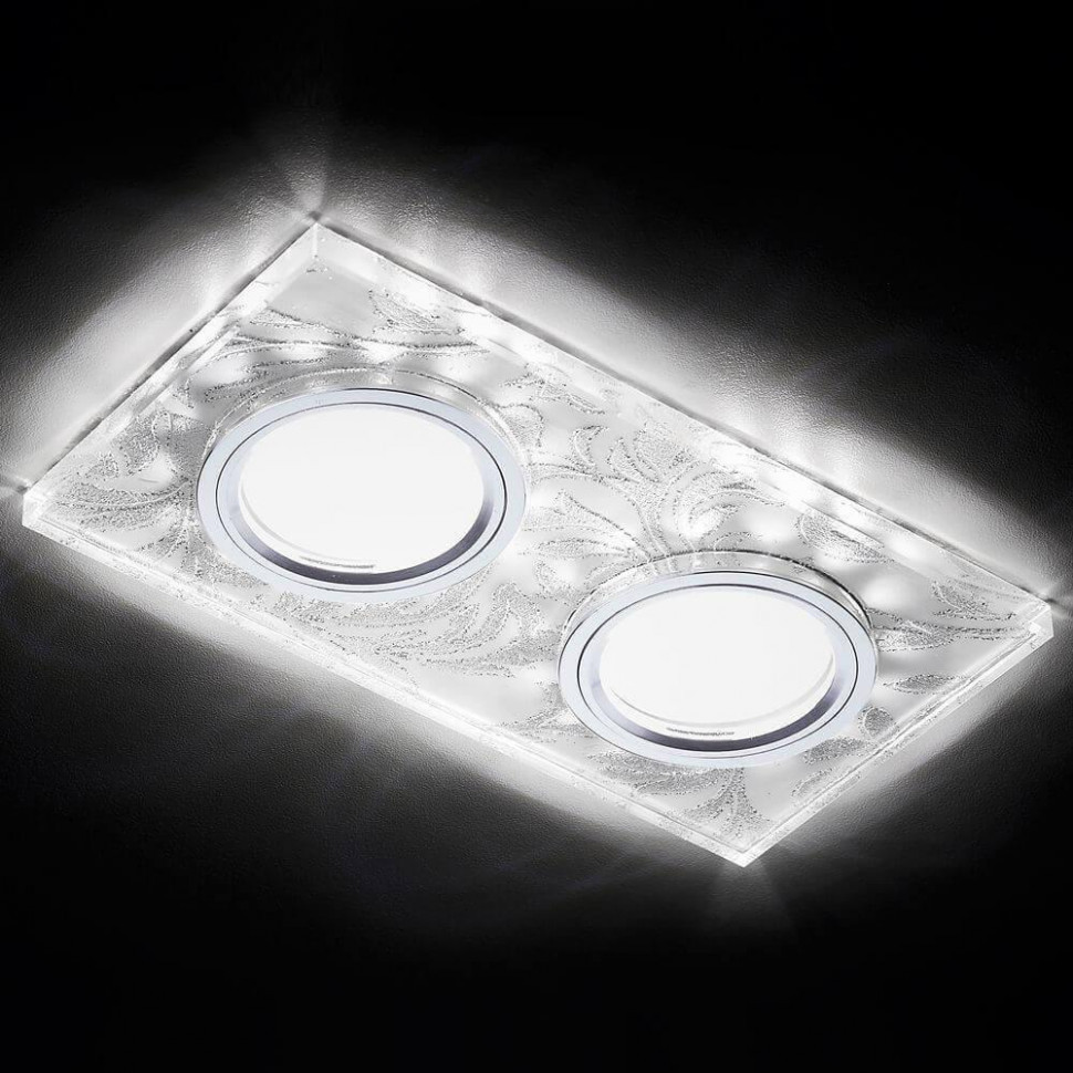 Встраиваемый светодиодный светильник Ambrella Light Led S234/2 W/CH/WH